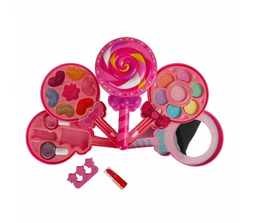 Lolipop Şekilli 4 Katlı Makyaj Güzellik Seti