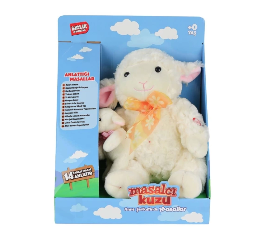 Nessiworld M-1117526-12 Türkçe Yavrulu Masal Anlatan Kuzu -Birliktoys