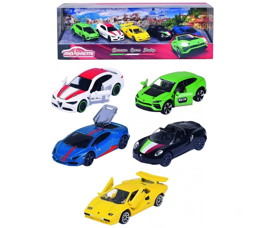 Nessiworld Majorette Dream Cars Italy 5li Koleksiyon Paketi