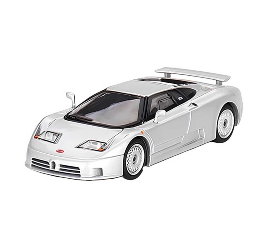 Nessiworld Mini Gt 1:64 Bugatti EB110 GT Grigio Chiaro