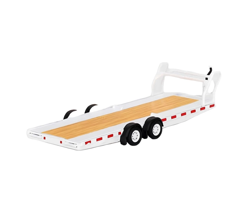 Nessiworld Mini GT 1/64 Car Hauler Trailer White MGTAC21