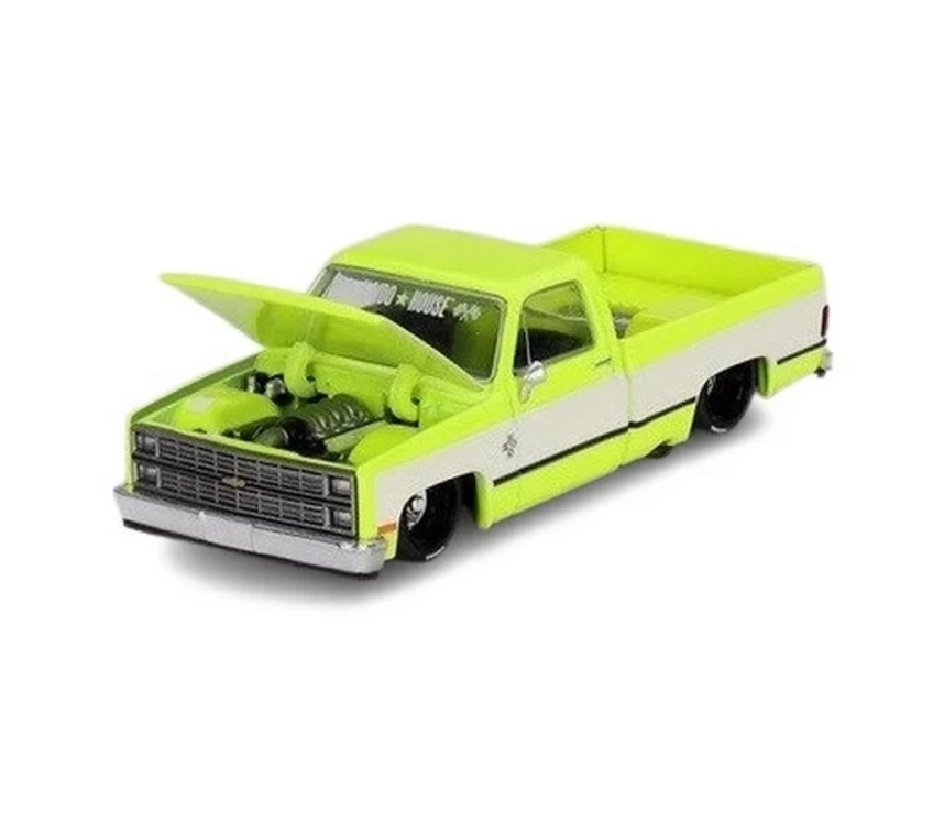 Nessiworld Mini GT 1/64 Chevrolet Silverado KAIDO Flo Yellow V1