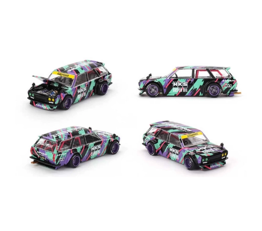 Nessiworld Mini GT 1/64 Datsun KAIDO 510 Wagon HKS V1