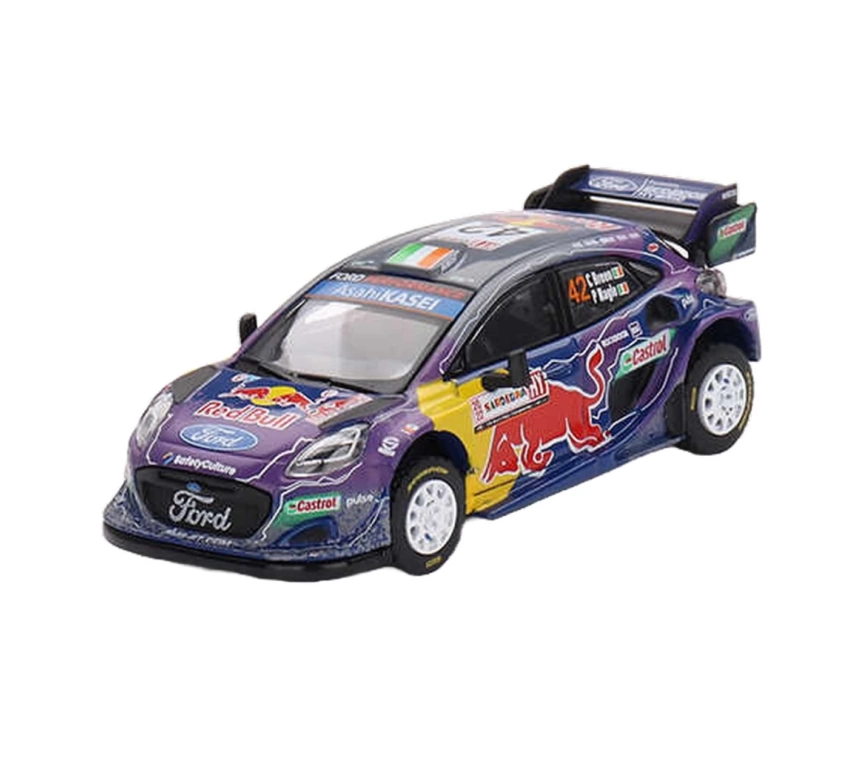 Nessiworld Mini GT 1/64 Ford Puma Rally1 M-Sport Ford WRT 2022 Rally Italia Sardegna Place
