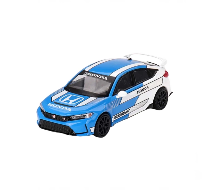 Nessiworld Mini GT 1/64 Honda Civic Type R #3 2023 Pace Car Blue