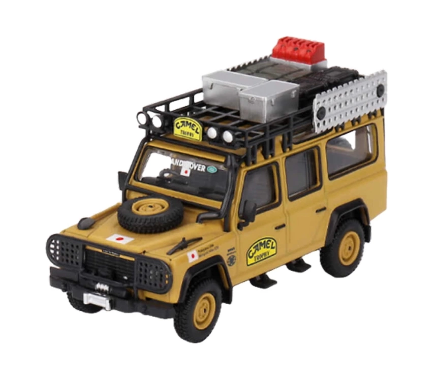 Nessiworld Mini GT 1/64 Land Rover Defender 110 1989 Camel Trophy Amazon Team Japan