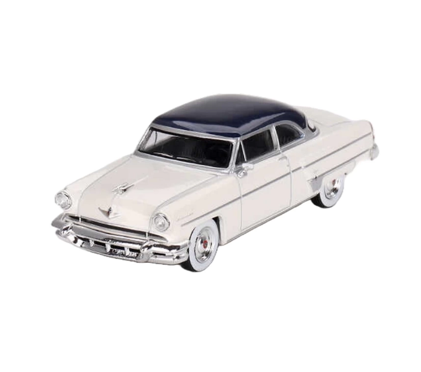Nessiworld Mini Gt 1/64 Lincoln Capri 1954 Arctic White / Atlantic Blue