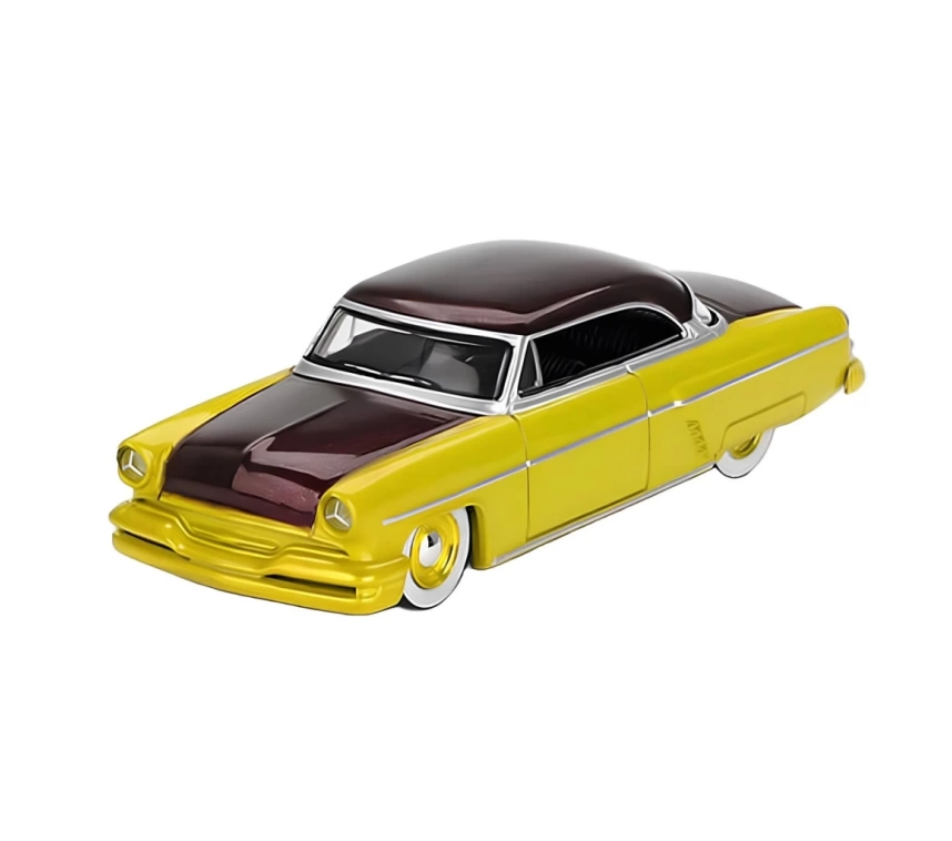Nessiworld Mini GT 1/64 Lincoln Capri Hot Rod 1954 Lime Yellow