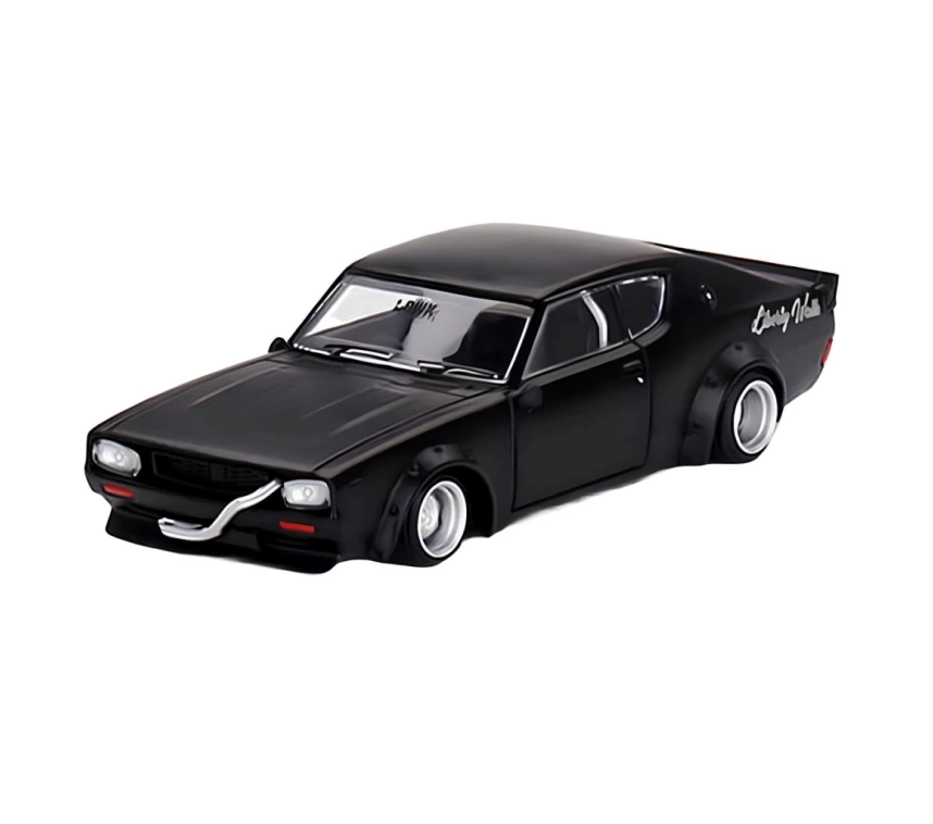 Nessiworld Mini GT 1/64 Nissan Skyline Kenmeri Liberty Walk Matt Black MGT00655