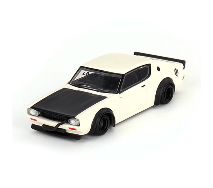 Nessiworld Mini Gt 1/64 Nissan Skyline Kenmeri Liberty Walk White