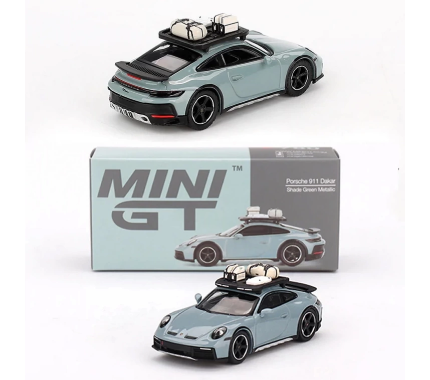 Nessiworld Mini GT 1/64 Porsche 911 Dakar Shade Green Metallic MGT00780