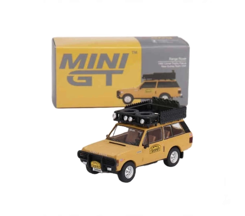 Nessiworld  Mini GT 1:64 Range Rover 1982 Camel Trophy Papua New Guinea Team USA