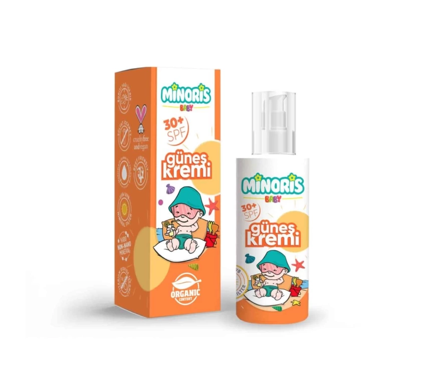 Nessiworld  Minoris Baby Organik Güneş Koruyucu Sprey Krem 30 SPF 150ml