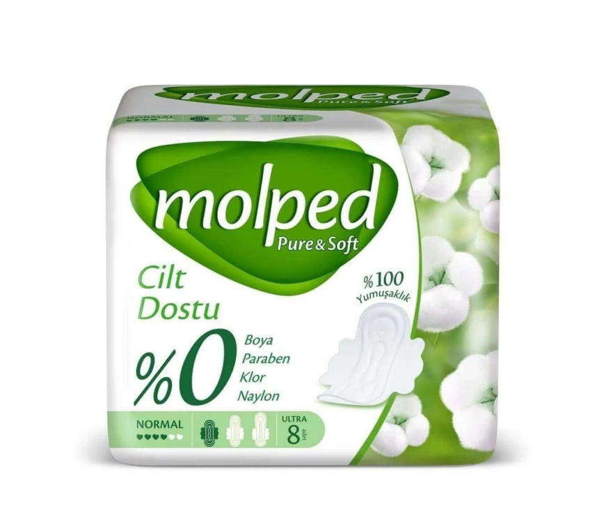 Nessiworld Molped Pure&Soft Normal Ped 8 Adet