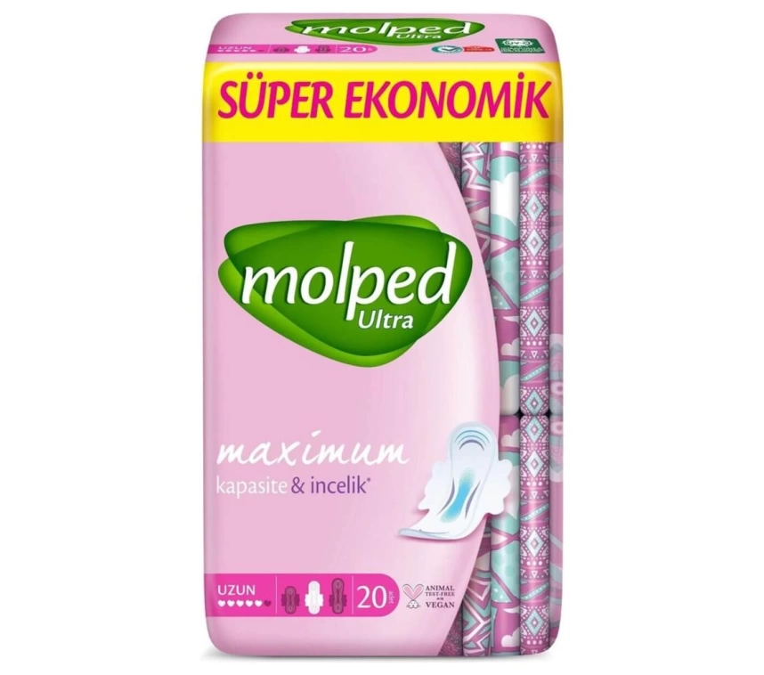 Nessiworld Molped Ultra Anatomik Uzun Ped Süper Eko 20 Adet