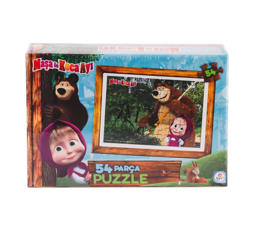 Nessiworld MS7965 Masha ve Koca Ayı 54 Parça Puzzle -Laçokids