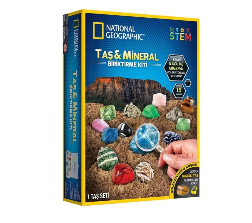 Nessiworld NAT03002 National Geographic Taş ve Mineral Biriktirme Kiti - RTNGRM15 +8 yaş