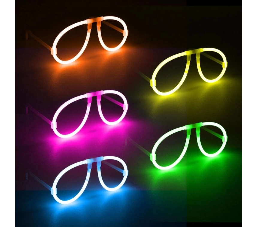 Nessiworld Neon Glow Fosfor Gözlük – Festival & Parti (12&#39;li Set)