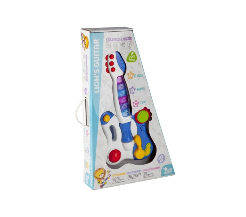Nessiworld Nini Baby Gitar Işıklı Müzikli ER-205-206 Mavi