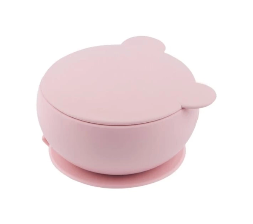 Nessiworld OiOi Silikon Kapaklı Kase Pinky Pink