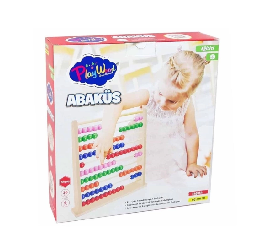 NessiWorld ONY-378 Ahşap Büyük Abaküs -Onyıl