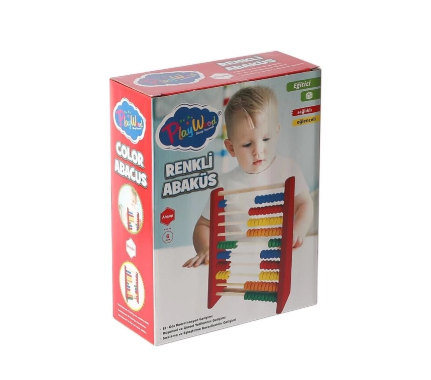 NessiWorld ONY-399AhşapRenkliAbaküs-Onyıl
