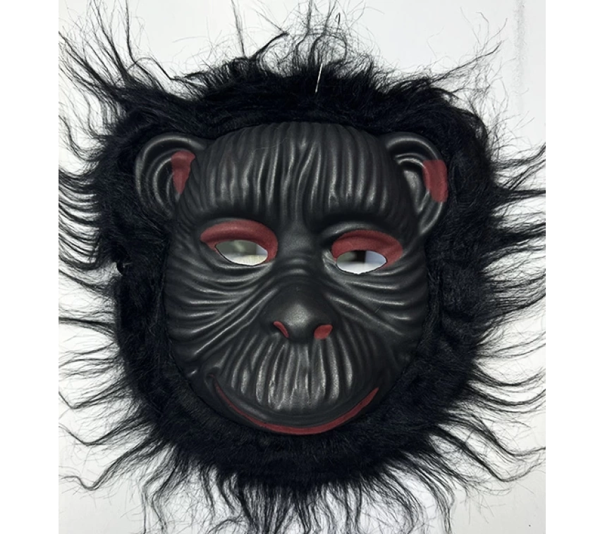 Nessiworld   Orangutan Maskesi - Maymun Maskesi - Goril Maskesi Yetişkin Çocuk Uyumlu Siyah Renk Model 4
