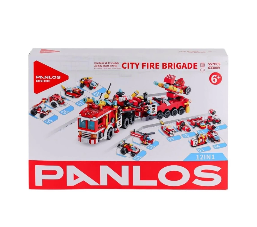 Nessiworld P633009 Panlos Şehir İtfaiyesi 557 Parça Blok Seti -Vagon life