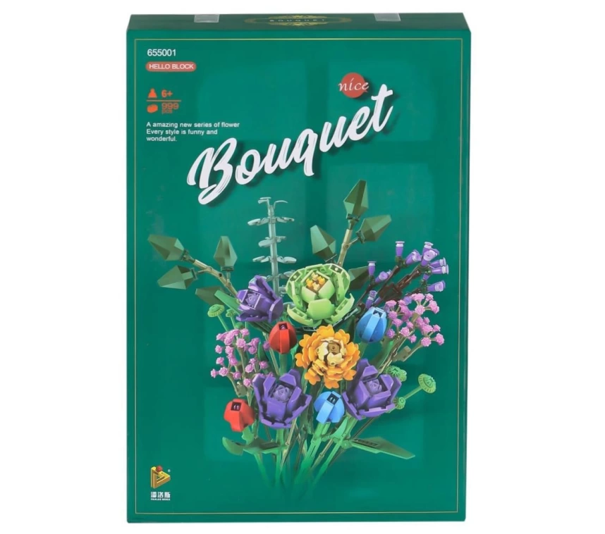 Nessiworld P655001 Panlos Çiçek Buketi 999 Parça Blok Seti -Vagon life