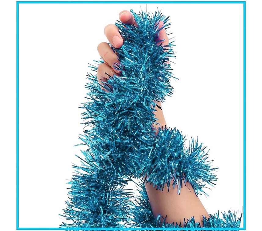 Nessiworld   Parti İçin Sim Süs 2 Metre Uzunluk 6 cm Genişlik Açık Mavi Renk İthal