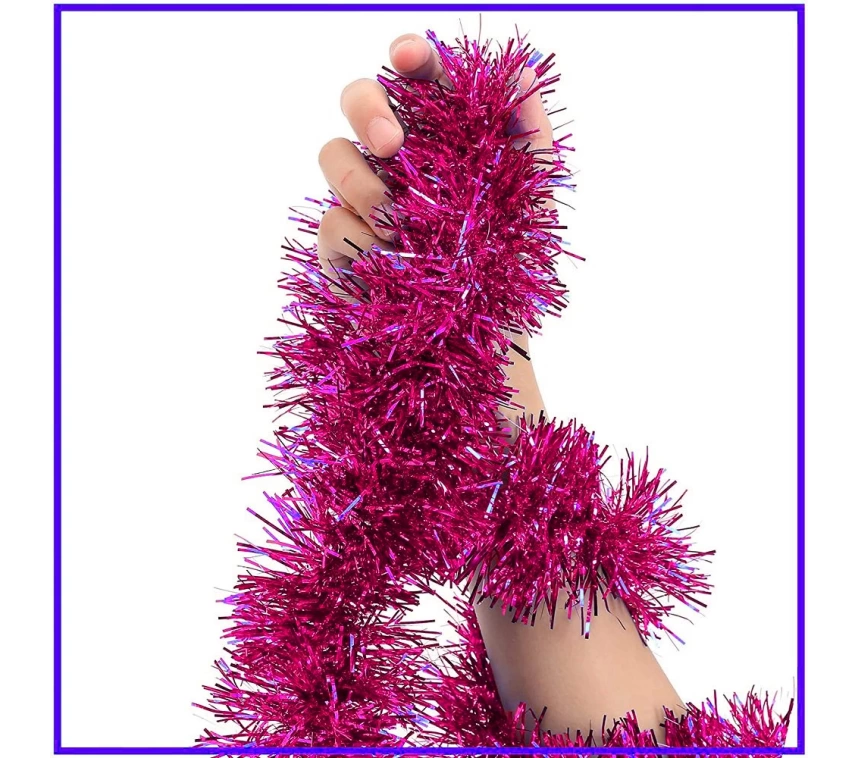 Nessiworld Parti İçin Sim Süs 2 Metre Uzunluk 6 cm Genişlik Fuşya Renk İthal
