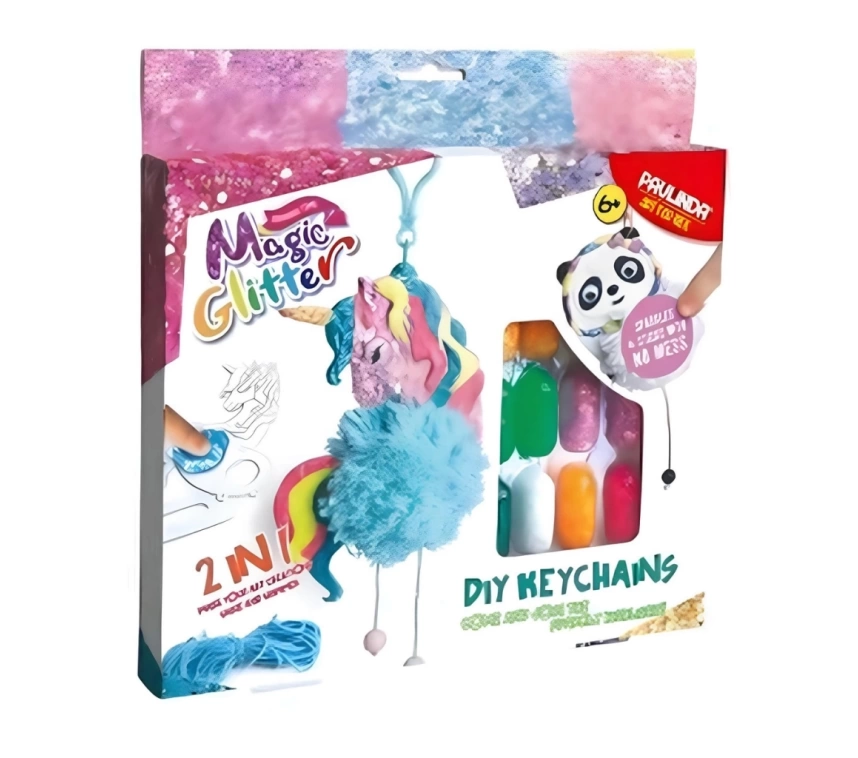 Nessiworld Paulinda Magic Glitter 2n1 DIY Keychains Hobi Set S00095608