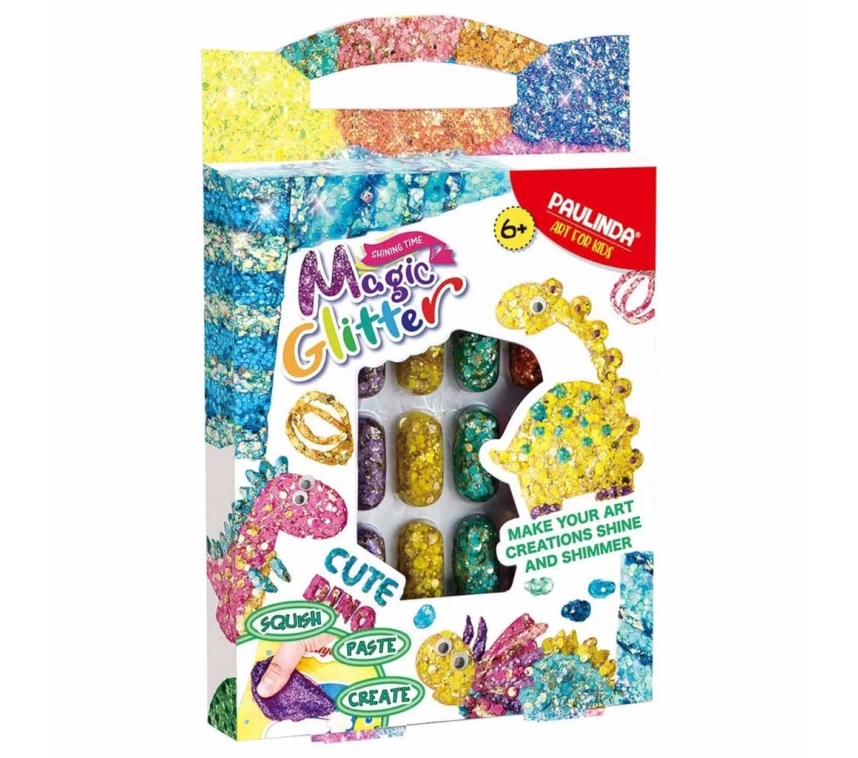 Nessiworld Paulinda Magic Glitter Cute Dino Hobi Set 12x5 ml S00095579