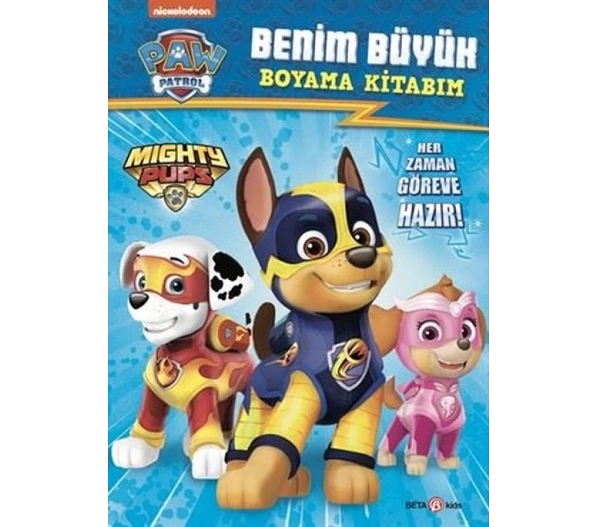 Nessiworld Paw Patrol Benim Büyük Boyama Kitabım