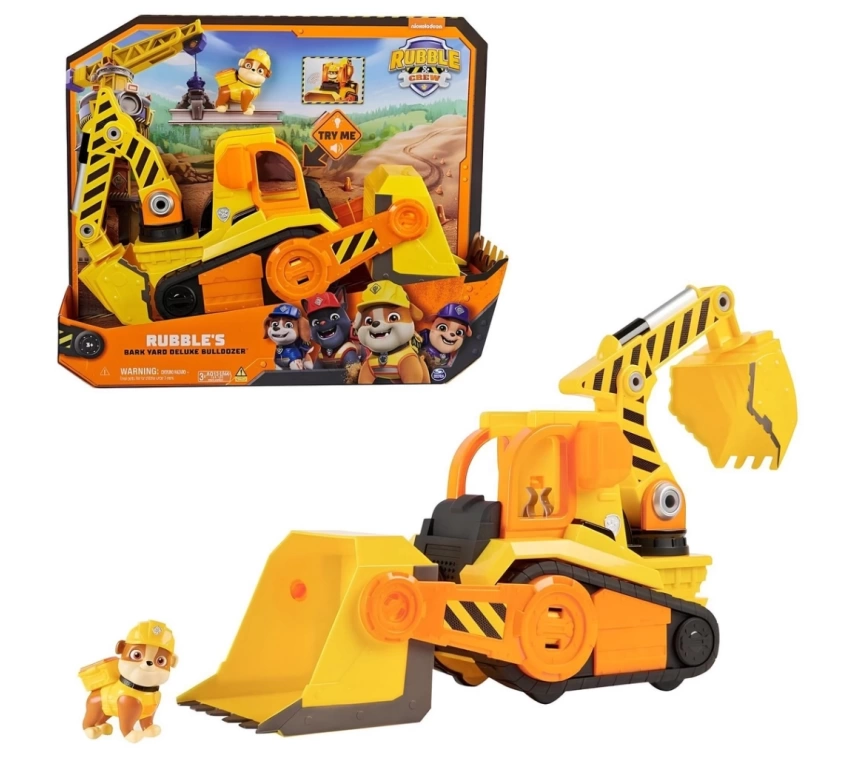 Nessiworld Paw Patrol Deluxe Bulldozer Aracı ve Rubble Figür