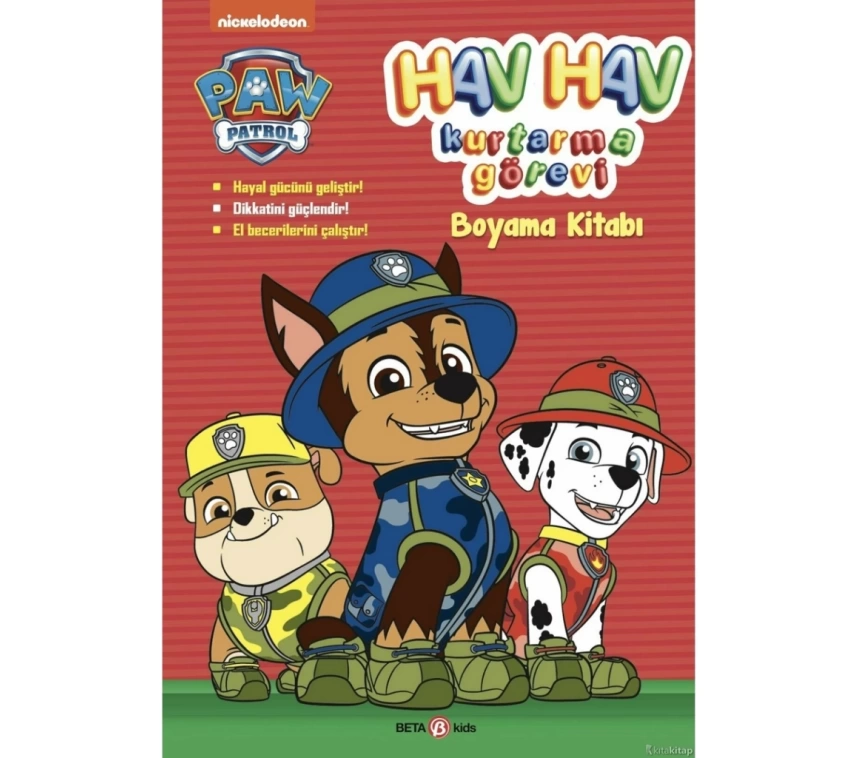 Nessiworld Paw Patrol Hav Hav Kurtarma Görevi Boyama Kitabı