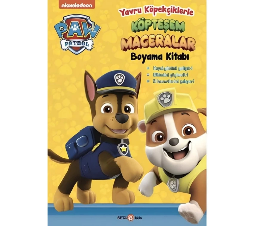Nessiworld Paw Patrol Köpteşem Maceralar Boyama Kitabı