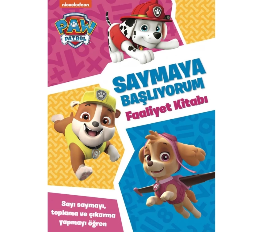 Nessiworld Paw Patrol Saymaya Başlıyorum Faaliyet Aktivite Kitabı 38093BT