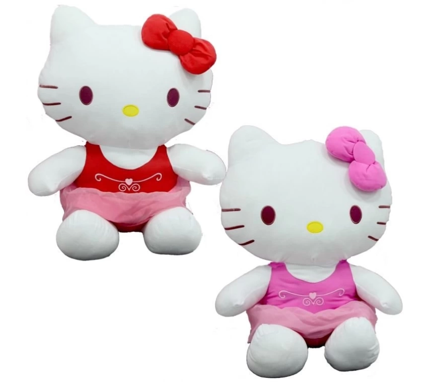 Nessiworld Peluş Hello Kitty Elbiseli Kurdeleli 50Cm