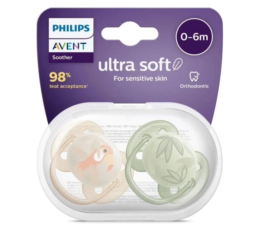 Nessiworld Philips Avent Ultra Yumuşak Emzik 0-6 Ay Erkek