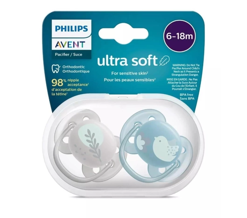 Nessiworld  Philips Avent Ultra Yumuşak Emzik 6-18 Ay Erkek