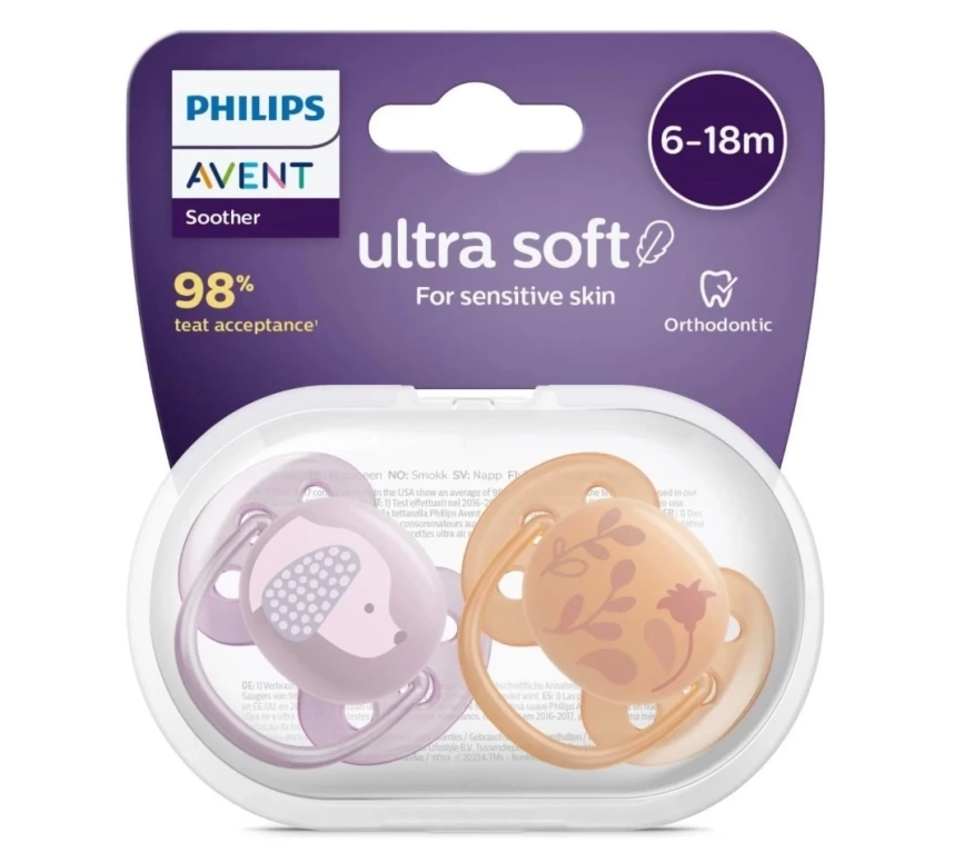 Nessiworld Philips Avent Ultra Yumuşak Emzik 6-18 Ay Kız