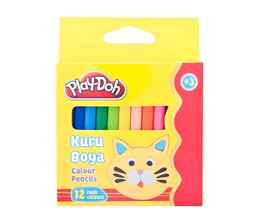 NessiWorld Play-Doh 12 Renk Jumbo Kuru Boya