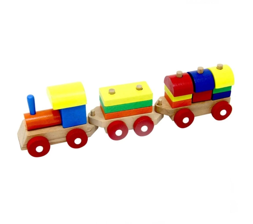 Nessiworld Playwood Eğitici Ahşap Bultak Tren