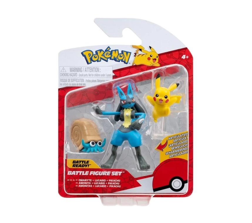 Nessiworld POK 95155-K Pokemon Battle 3lü Figür Seti