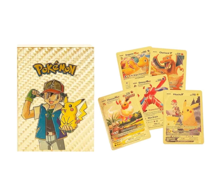 Nessiworld Pokemon Starter Kartları Gold 55li Paket