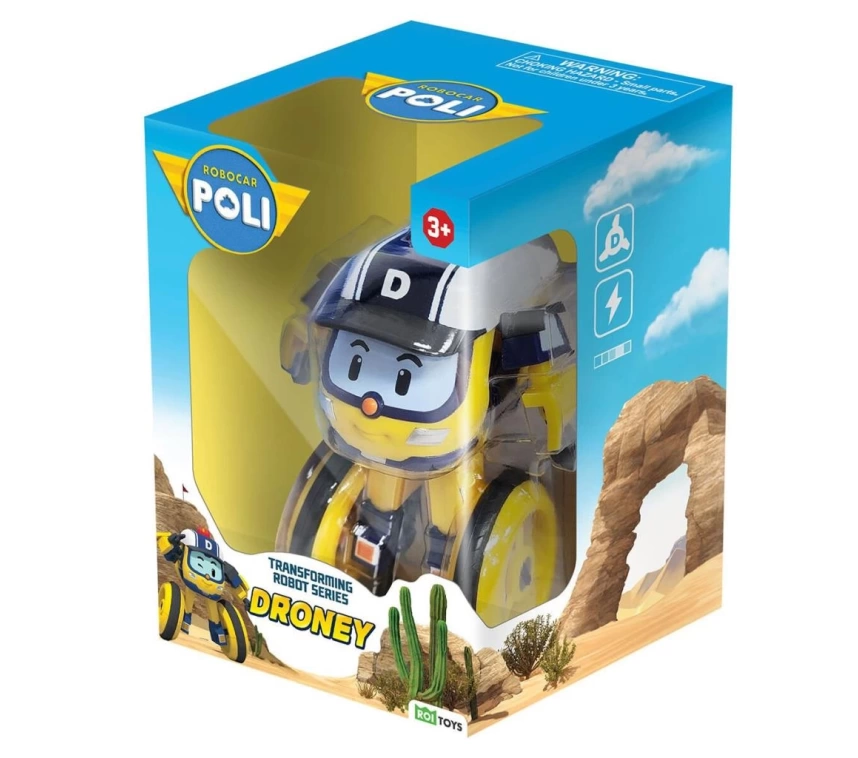 Nessiworld POLI MRT-0656 Robocar Transforming Robot Figür Droney -Necotoys