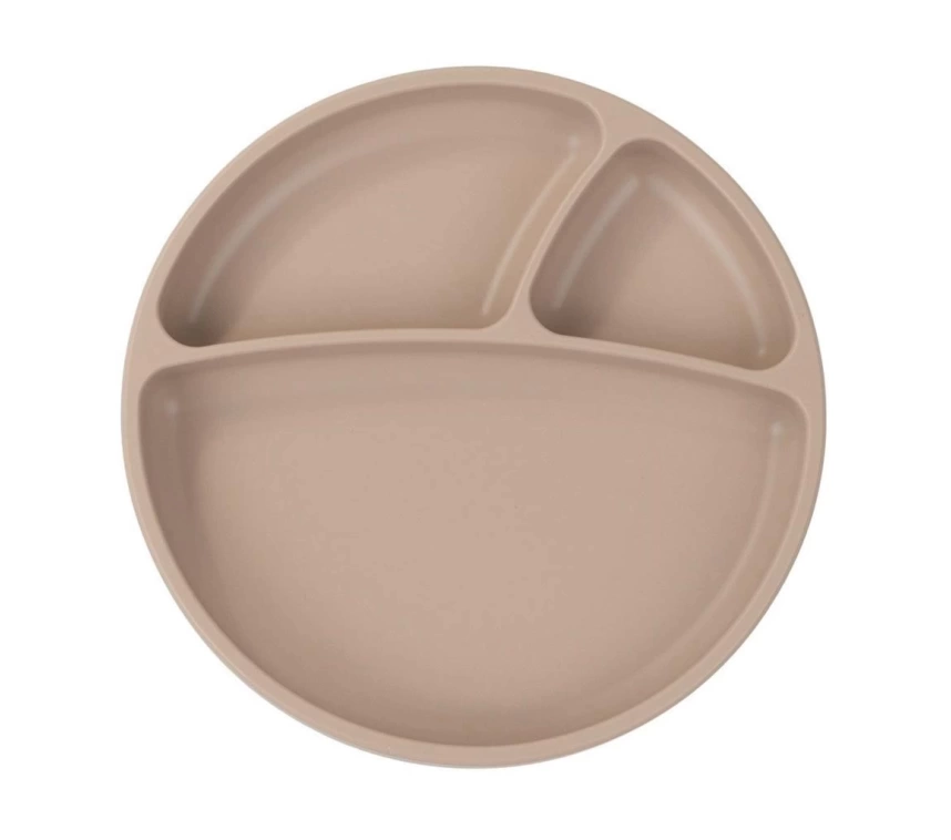 Nessiworld Porsiyon Vakum Tabanlı Silikon Tabak Bubble Beige