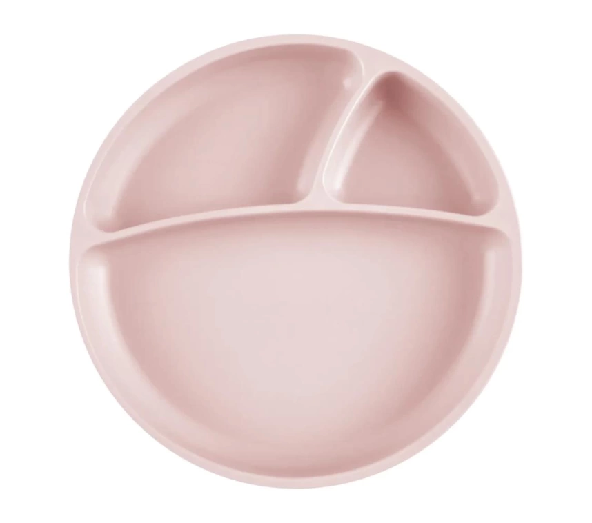 Nessiworld  Porsiyon Vakum Tabanlı Silikon Tabak Pinky Pink
