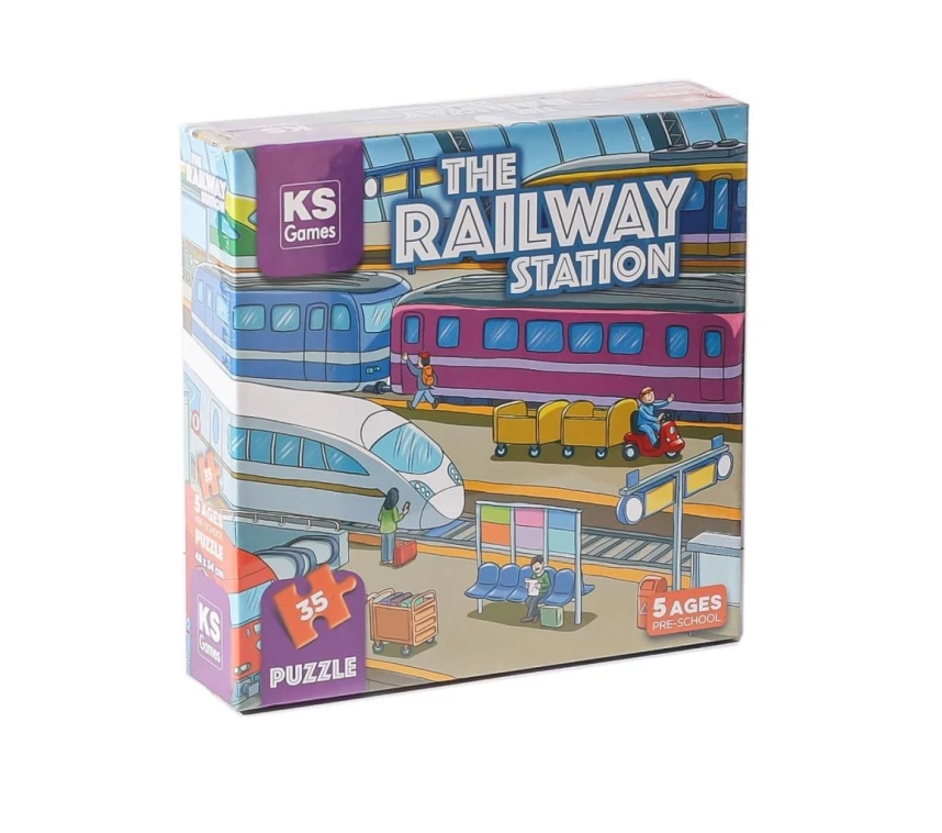 NessiWorld PRS 32712 The Railway Station Pre School Puzzle -Ks Puzzle